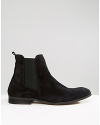 Bottines chelsea en daim noires Zign Shoes