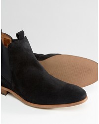 Bottines chelsea en daim noires Zign Shoes