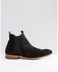 Bottines chelsea en daim noires Zign Shoes