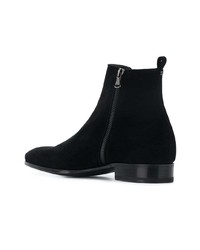 Bottines chelsea en daim noires Dolce & Gabbana