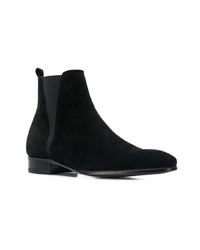 Bottines chelsea en daim noires Dolce & Gabbana