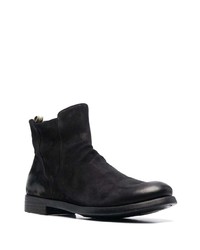 Bottines chelsea en daim noires Officine Creative