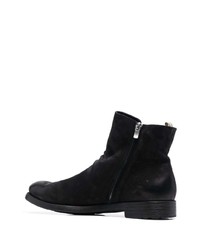 Bottines chelsea en daim noires Officine Creative