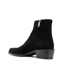 Bottines chelsea en daim noires Just Cavalli