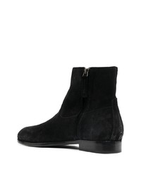 Bottines chelsea en daim noires Buttero