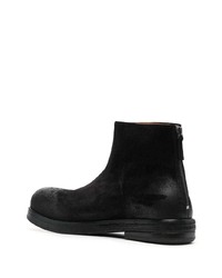 Bottines chelsea en daim noires Marsèll