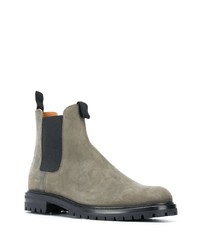 Bottines chelsea en daim olive Common Projects