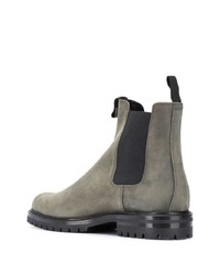 Bottines chelsea en daim olive Common Projects