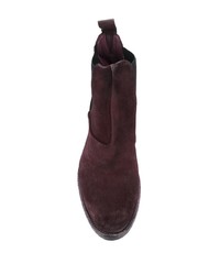 Bottines chelsea en daim pourpre foncé Pantanetti