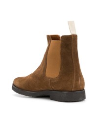 Bottines chelsea en daim tabac Common Projects