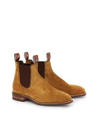 Bottines chelsea en daim tabac R.M. Williams