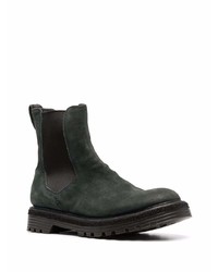 Bottines chelsea en daim vert foncé Premiata