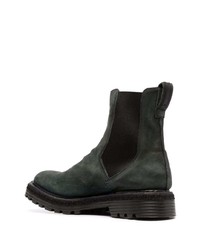 Bottines chelsea en daim vert foncé Premiata