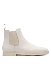 Bottines chelsea en nubuck blanches