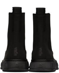 Bottines chelsea en nubuck noires Viron