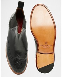 Bottines chelsea noires Grenson