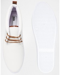 Bottines chukka blanches Asos