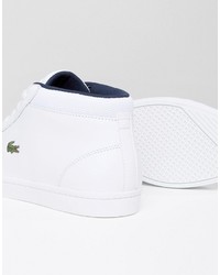 Bottines chukka blanches Lacoste