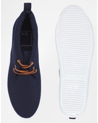 Bottines chukka bleu marine Asos