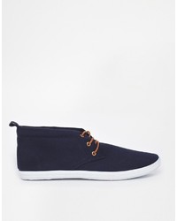 Bottines chukka bleu marine Asos