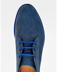 Bottines chukka bleu marine Lacoste