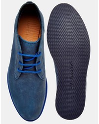 Bottines chukka bleu marine Lacoste