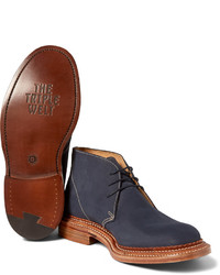 Bottines chukka bleu marine Grenson