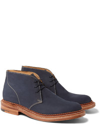 Bottines chukka bleu marine Grenson