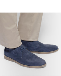 Bottines chukka bleu marine Loro Piana