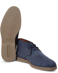 Bottines chukka bleu marine Loro Piana