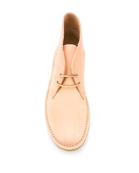 Bottines chukka en cuir beiges Clarks Originals