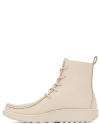 Bottines chukka en cuir beiges At.Kollektive