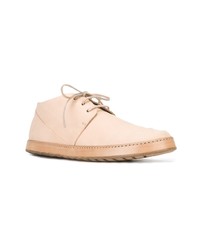 Bottines chukka en cuir beiges Marsèll