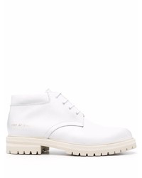 Bottines chukka en cuir blanches Common Projects