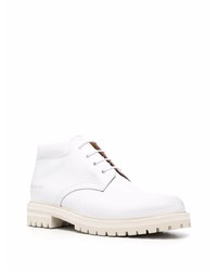 Bottines chukka en cuir blanches Common Projects