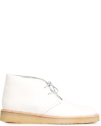 Bottines chukka en cuir blanches Opening Ceremony