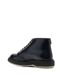 Bottines chukka en cuir bleu marine Adieu Paris