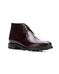 Bottines chukka en cuir bordeaux Berwick Shoes