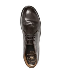 Bottines chukka en cuir marron foncé Officine Creative