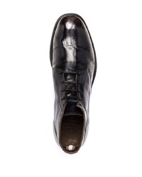 Bottines chukka en cuir marron foncé Officine Creative