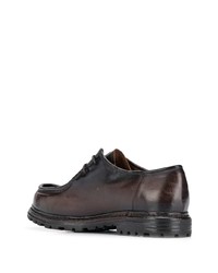 Bottines chukka en cuir marron foncé Officine Creative