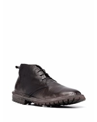 Bottines chukka en cuir marron foncé Moma