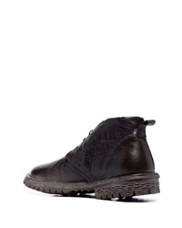 Bottines chukka en cuir marron foncé Moma