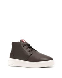 Bottines chukka en cuir marron foncé Bally