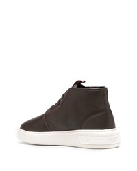 Bottines chukka en cuir marron foncé Bally