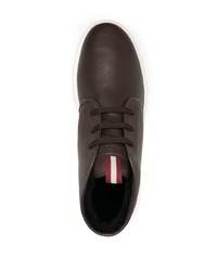 Bottines chukka en cuir marron foncé Bally