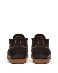 Bottines chukka en cuir marron foncé Dolce & Gabbana