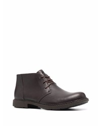 Bottines chukka en cuir marron foncé Camper