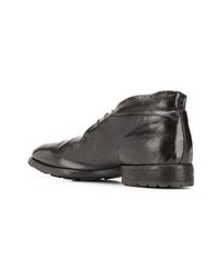 Bottines chukka en cuir marron foncé Officine Creative