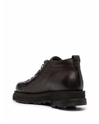 Bottines chukka en cuir marron foncé Silvano Sassetti